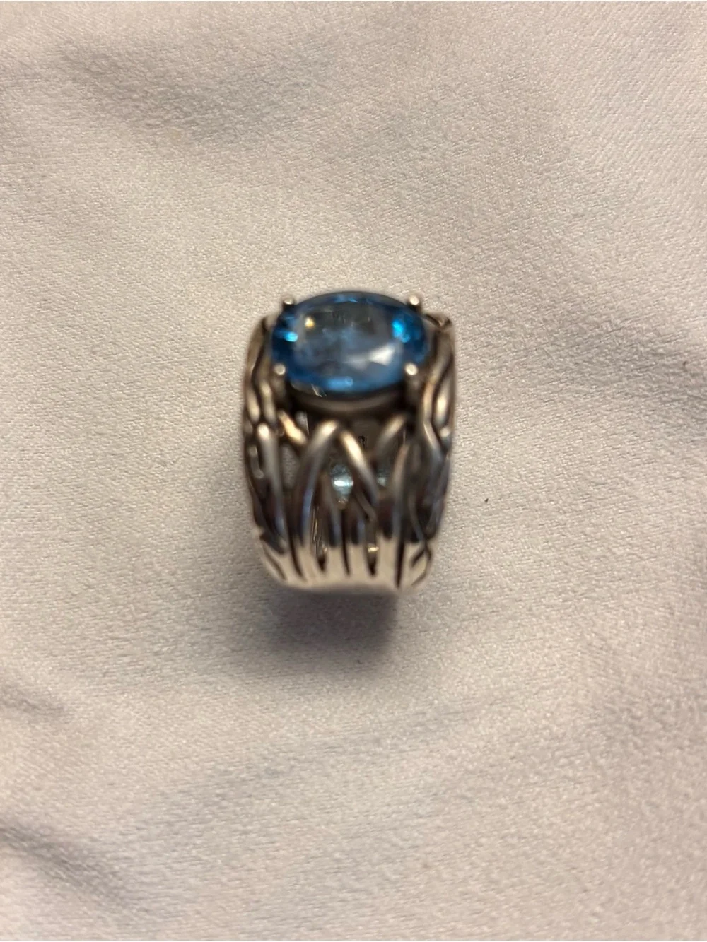EFFY Blue Topaz Sterling Silver Ring